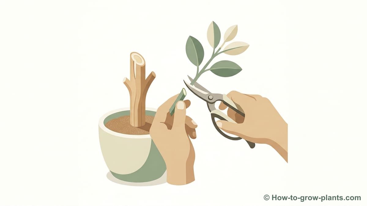 Illustration : Préparer les greffons et porte-greffes pour la greffe
