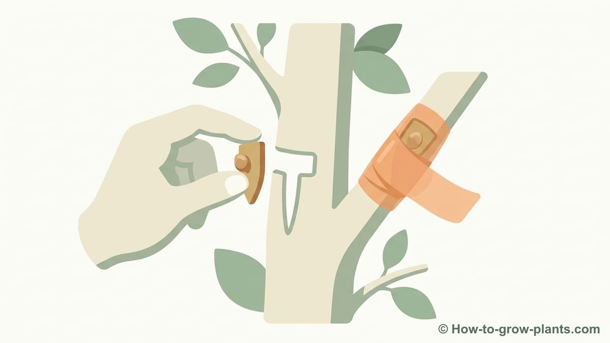 Illustration: How to correctly insert and secure the scion onto the rootstock? Illustration: How to correctly insert and secure the scion onto the rootstock?