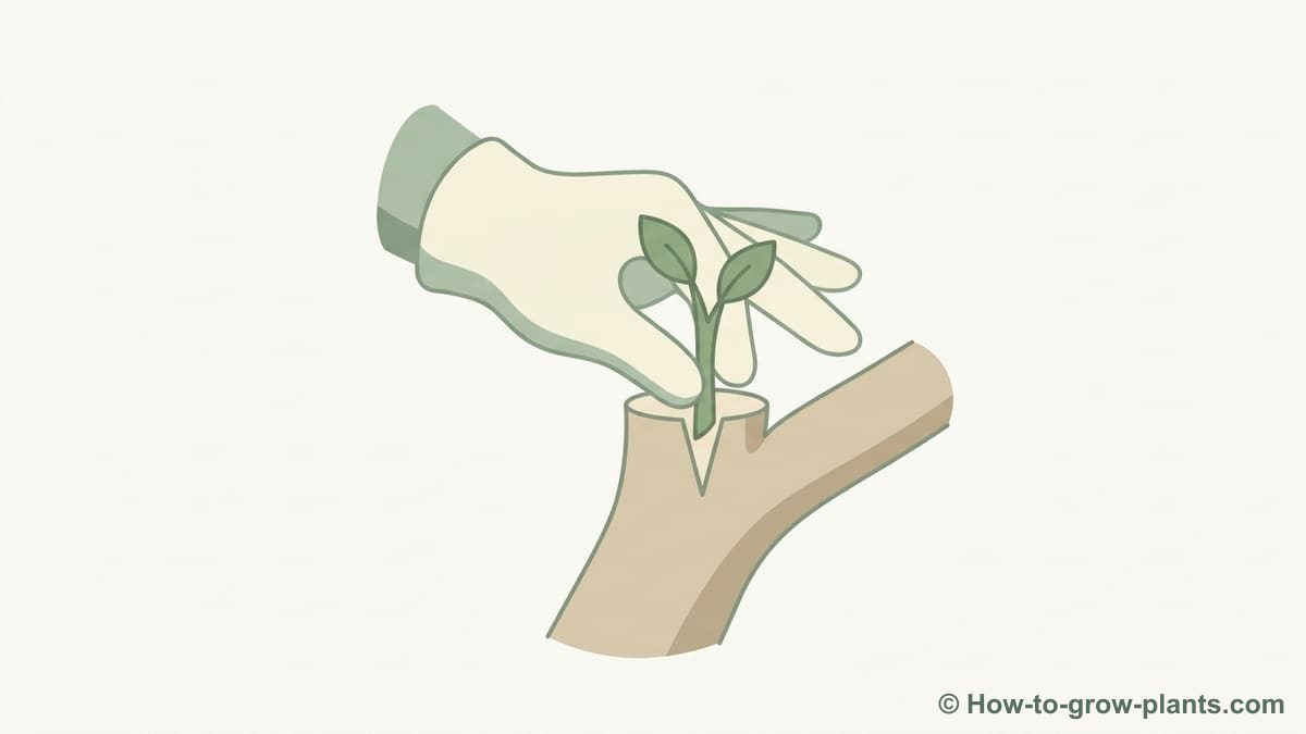 Illustration : Qu'est-ce que la greffe en fente et en quoi consiste-t-elle ?