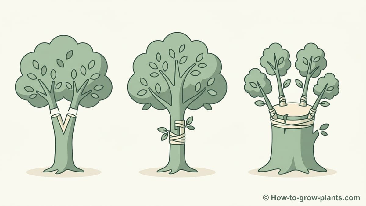 Illustration : Quand privilégier la greffe en fente par rapport à la greffe à l'anglaise ou en couronne ?
